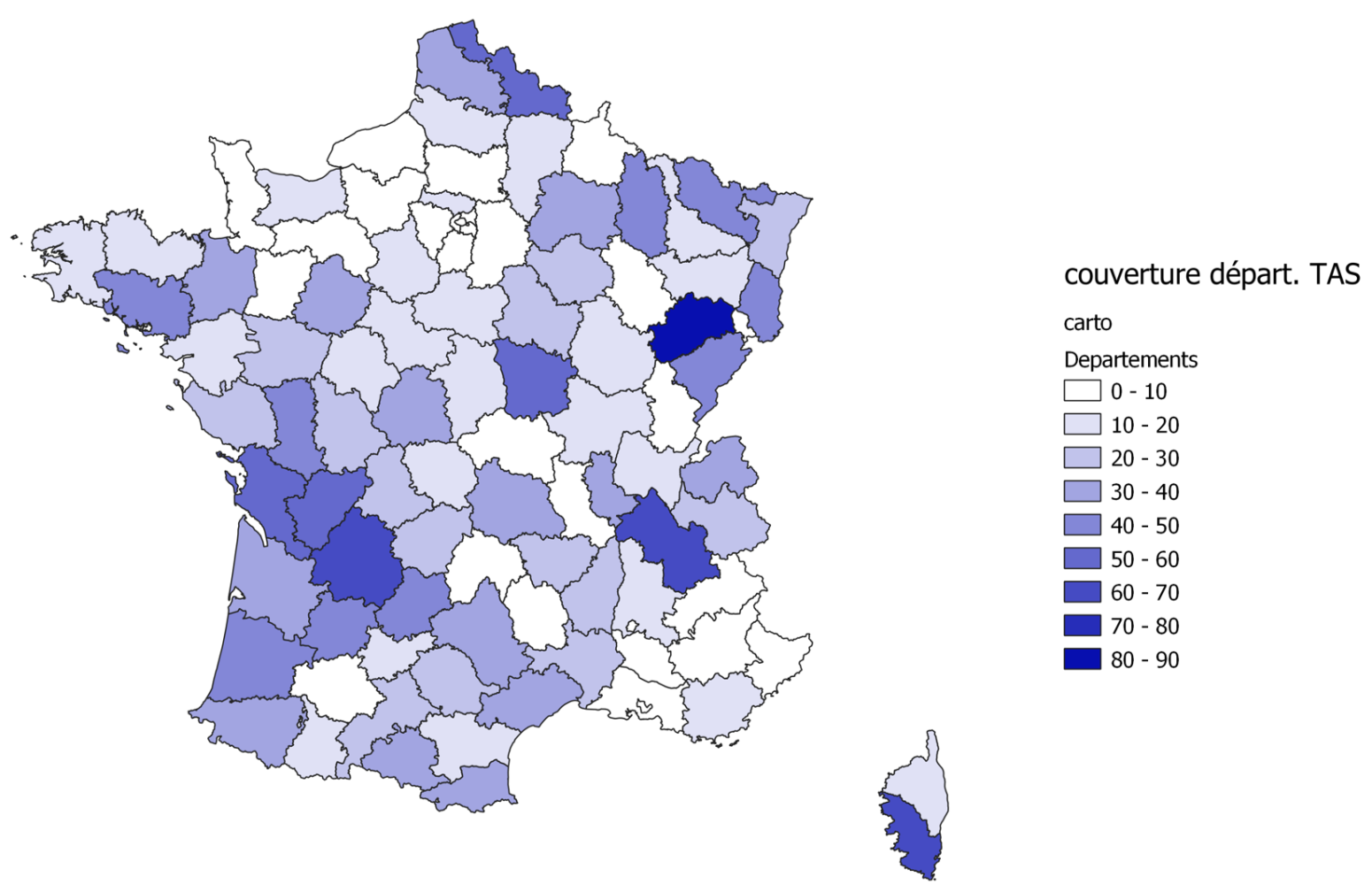 Couverture départementale, TAS - ADEME